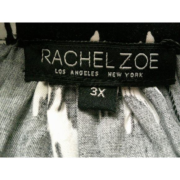 NWT Rachel Zoe Womens Black & White Flutter Sleeve V-Neck Blouse Size 3X - Picture 7 of 9